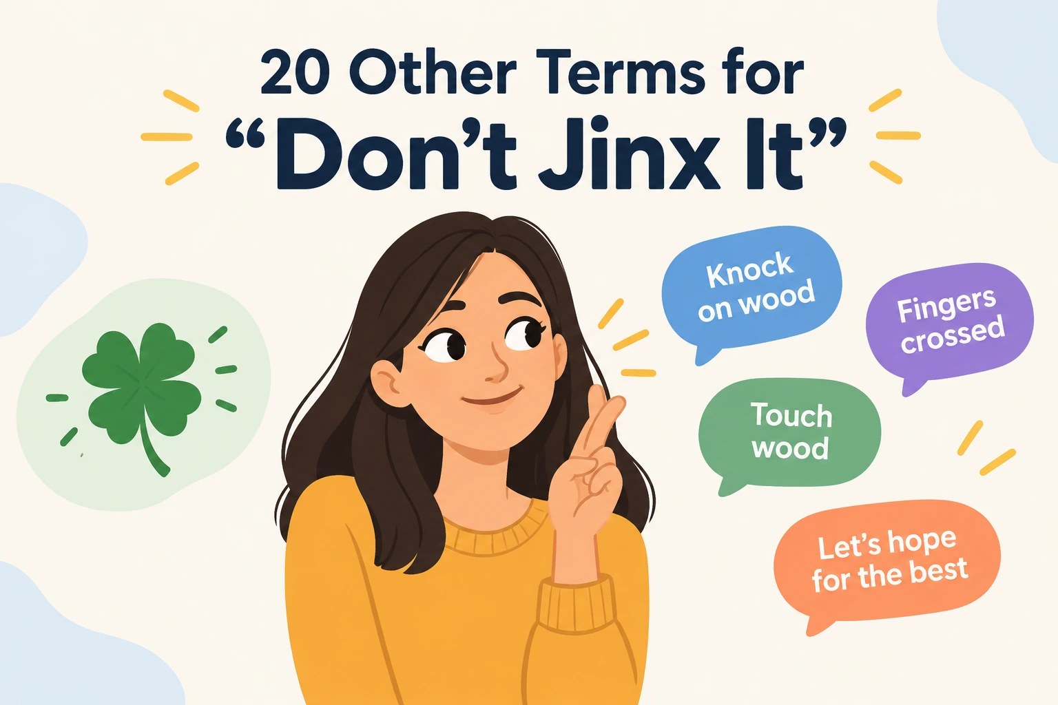 Other Terms for “Don't Jinx It”: Meaning, Synonyms
