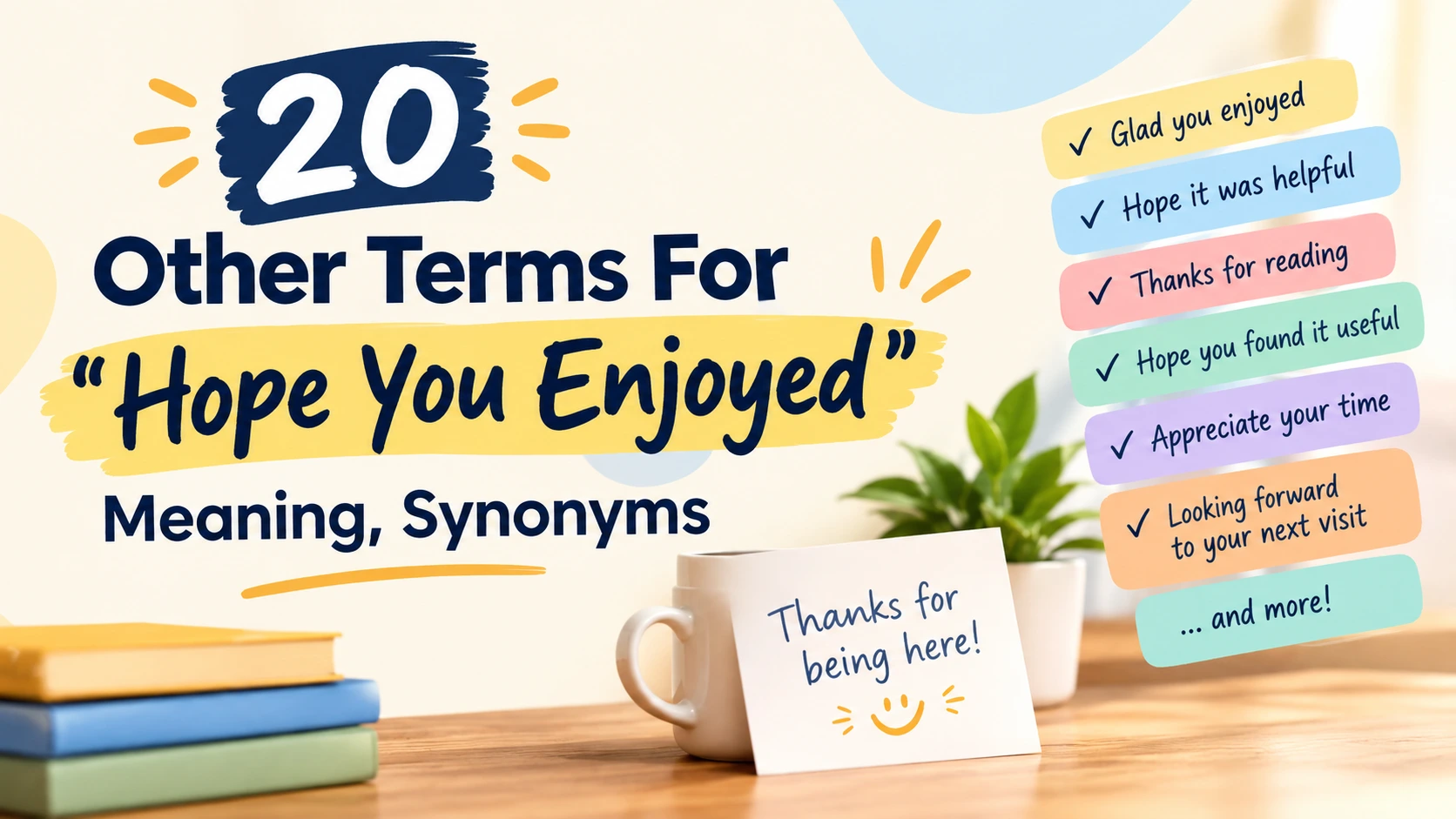 Other Terms For “Hope You Enjoyed”: Meaning, Synonyms