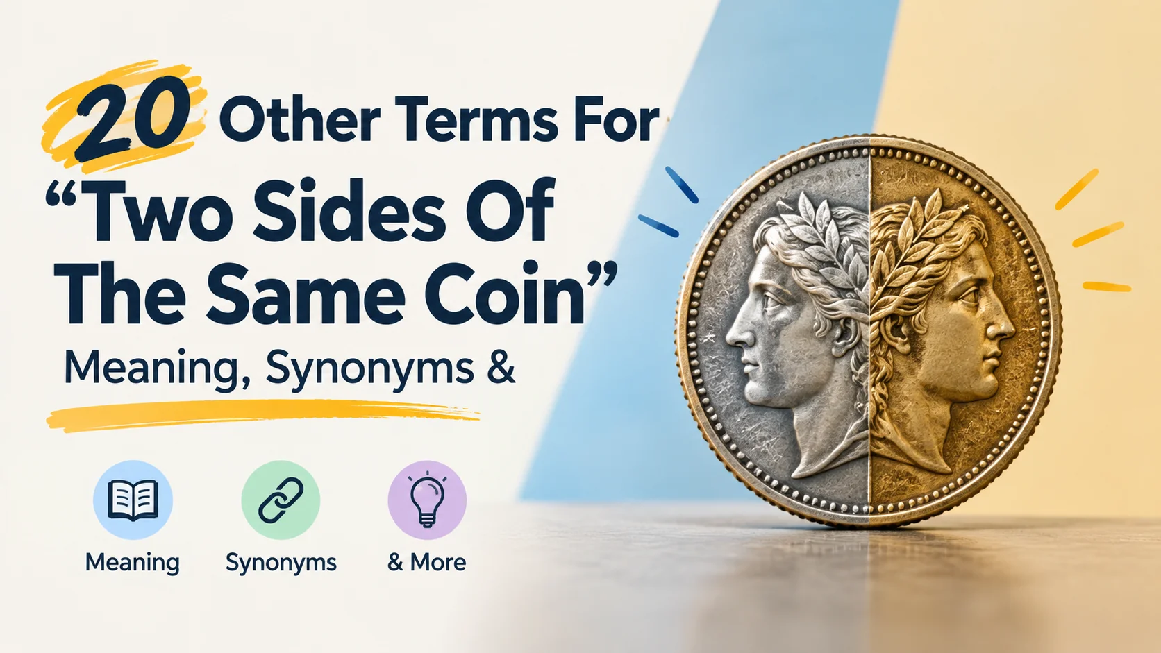 Other Terms For “Two Sides Of The Same Coin”: Meaning, Synonyms & Better Alternatives